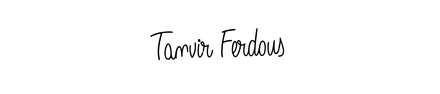 Make a beautiful signature design for name Tanvir Ferdous. With this signature (Angelique-Rose-font-FFP) style, you can create a handwritten signature for free. Tanvir Ferdous signature style 5 images and pictures png