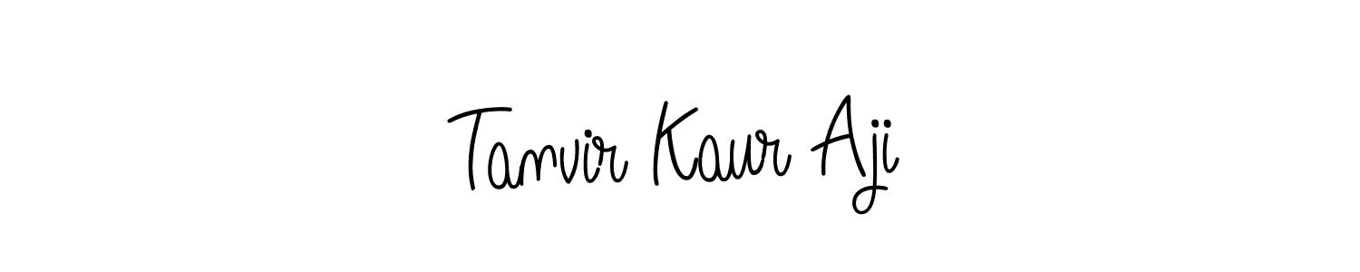 Make a short Tanvir Kaur Aji signature style. Manage your documents anywhere anytime using Angelique-Rose-font-FFP. Create and add eSignatures, submit forms, share and send files easily. Tanvir Kaur Aji signature style 5 images and pictures png