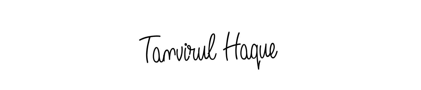 How to make Tanvirul Haque name signature. Use Angelique-Rose-font-FFP style for creating short signs online. This is the latest handwritten sign. Tanvirul Haque signature style 5 images and pictures png