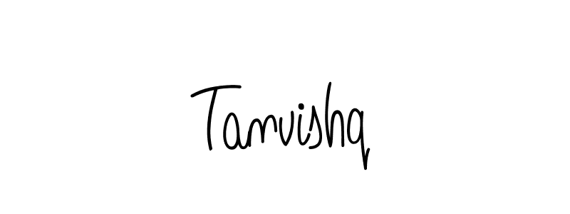 You should practise on your own different ways (Angelique-Rose-font-FFP) to write your name (Tanvishq) in signature. don't let someone else do it for you. Tanvishq signature style 5 images and pictures png