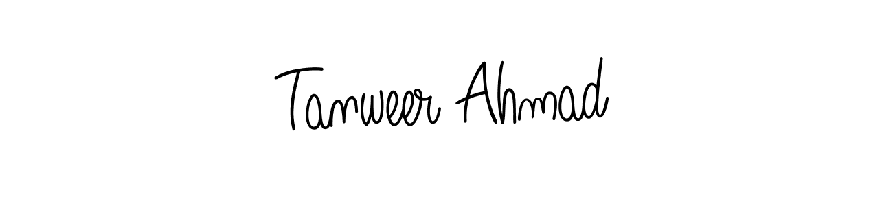 Design your own signature with our free online signature maker. With this signature software, you can create a handwritten (Angelique-Rose-font-FFP) signature for name Tanweer Ahmad. Tanweer Ahmad signature style 5 images and pictures png