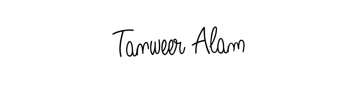 Create a beautiful signature design for name Tanweer Alam. With this signature (Angelique-Rose-font-FFP) fonts, you can make a handwritten signature for free. Tanweer Alam signature style 5 images and pictures png