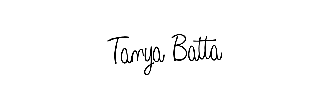 Use a signature maker to create a handwritten signature online. With this signature software, you can design (Angelique-Rose-font-FFP) your own signature for name Tanya Batta. Tanya Batta signature style 5 images and pictures png