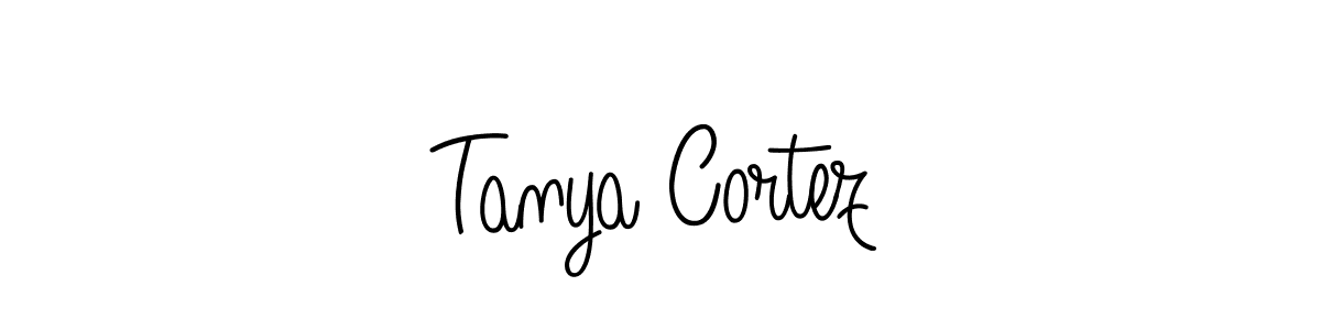 How to make Tanya Cortez signature? Angelique-Rose-font-FFP is a professional autograph style. Create handwritten signature for Tanya Cortez name. Tanya Cortez signature style 5 images and pictures png