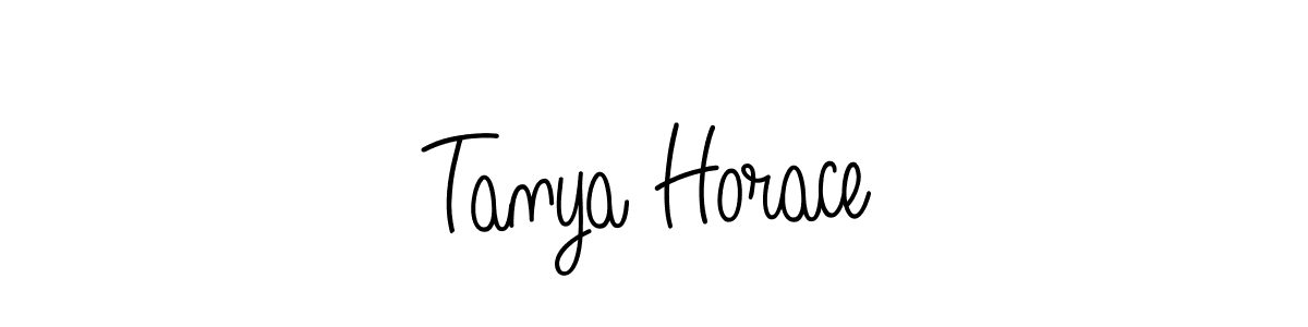 Use a signature maker to create a handwritten signature online. With this signature software, you can design (Angelique-Rose-font-FFP) your own signature for name Tanya Horace. Tanya Horace signature style 5 images and pictures png