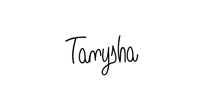 How to make Tanysha name signature. Use Angelique-Rose-font-FFP style for creating short signs online. This is the latest handwritten sign. Tanysha signature style 5 images and pictures png