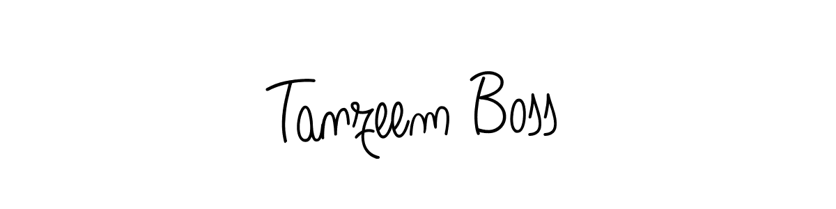 The best way (Angelique-Rose-font-FFP) to make a short signature is to pick only two or three words in your name. The name Tanzeem Boss include a total of six letters. For converting this name. Tanzeem Boss signature style 5 images and pictures png