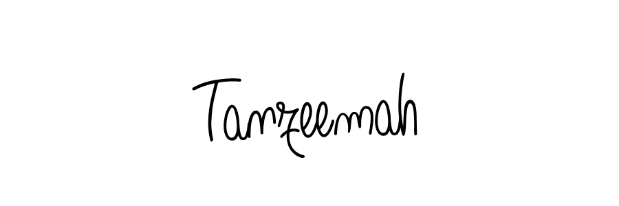 How to make Tanzeemah name signature. Use Angelique-Rose-font-FFP style for creating short signs online. This is the latest handwritten sign. Tanzeemah signature style 5 images and pictures png