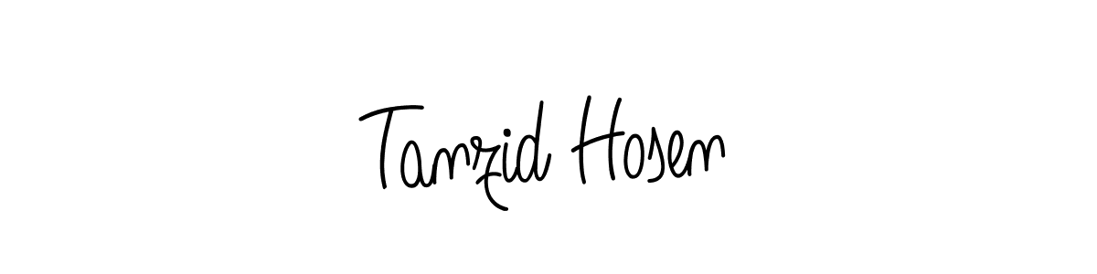 Also we have Tanzid Hosen name is the best signature style. Create professional handwritten signature collection using Angelique-Rose-font-FFP autograph style. Tanzid Hosen signature style 5 images and pictures png