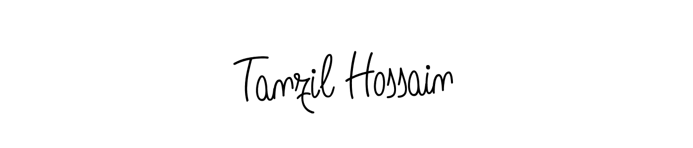 Design your own signature with our free online signature maker. With this signature software, you can create a handwritten (Angelique-Rose-font-FFP) signature for name Tanzil Hossain. Tanzil Hossain signature style 5 images and pictures png