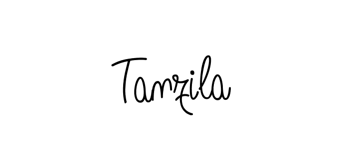 Also we have Tanzila name is the best signature style. Create professional handwritten signature collection using Angelique-Rose-font-FFP autograph style. Tanzila signature style 5 images and pictures png