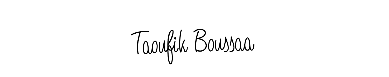 How to make Taoufik Boussaa signature? Angelique-Rose-font-FFP is a professional autograph style. Create handwritten signature for Taoufik Boussaa name. Taoufik Boussaa signature style 5 images and pictures png