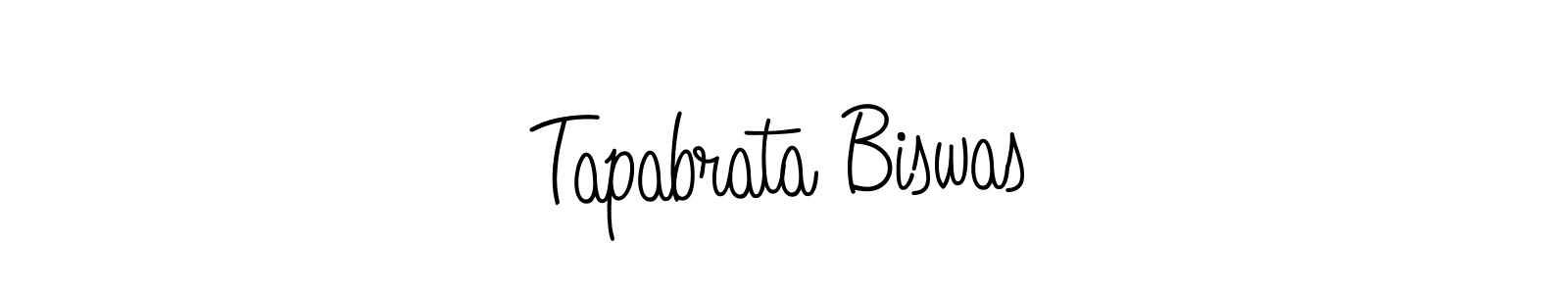 Make a beautiful signature design for name Tapabrata Biswas. With this signature (Angelique-Rose-font-FFP) style, you can create a handwritten signature for free. Tapabrata Biswas signature style 5 images and pictures png