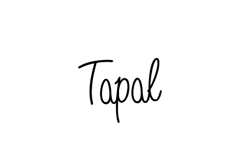 You should practise on your own different ways (Angelique-Rose-font-FFP) to write your name (Tapal) in signature. don't let someone else do it for you. Tapal signature style 5 images and pictures png