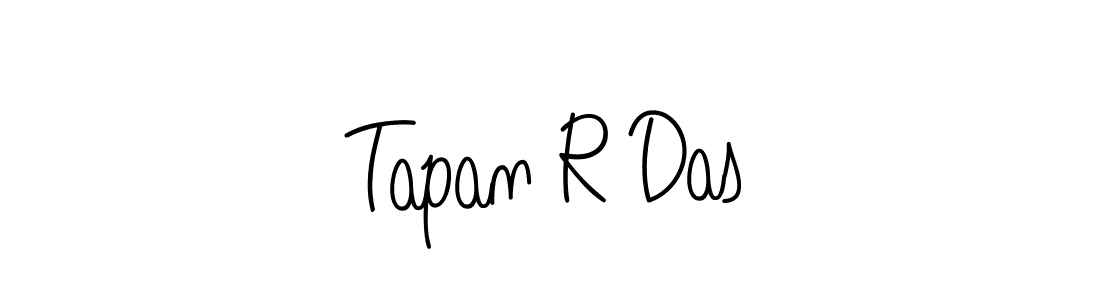 How to make Tapan R Das name signature. Use Angelique-Rose-font-FFP style for creating short signs online. This is the latest handwritten sign. Tapan R Das signature style 5 images and pictures png