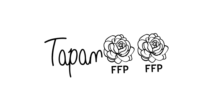 How to Draw Tapan92 signature style? Angelique-Rose-font-FFP is a latest design signature styles for name Tapan92. Tapan92 signature style 5 images and pictures png