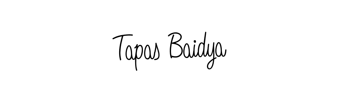 Use a signature maker to create a handwritten signature online. With this signature software, you can design (Angelique-Rose-font-FFP) your own signature for name Tapas Baidya. Tapas Baidya signature style 5 images and pictures png