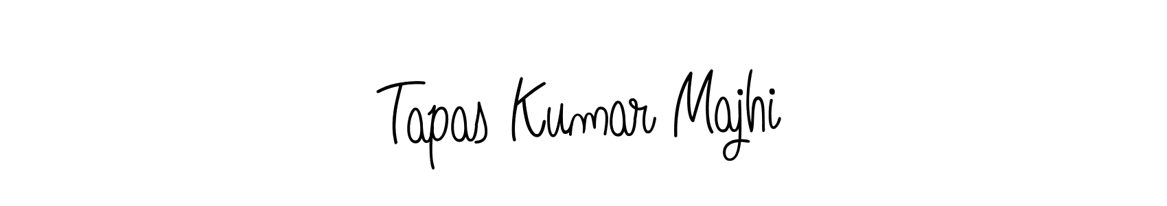 The best way (Angelique-Rose-font-FFP) to make a short signature is to pick only two or three words in your name. The name Tapas Kumar Majhi include a total of six letters. For converting this name. Tapas Kumar Majhi signature style 5 images and pictures png