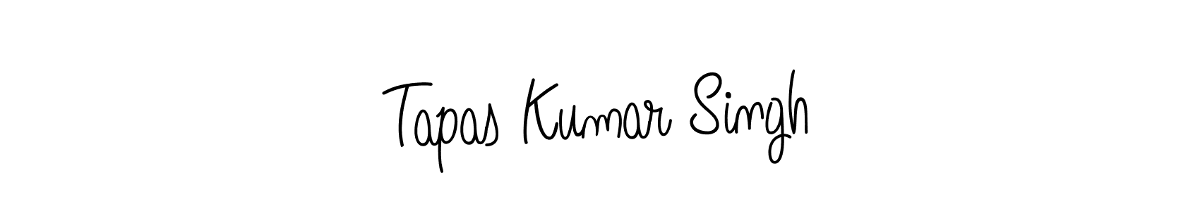 Tapas Kumar Singh stylish signature style. Best Handwritten Sign (Angelique-Rose-font-FFP) for my name. Handwritten Signature Collection Ideas for my name Tapas Kumar Singh. Tapas Kumar Singh signature style 5 images and pictures png