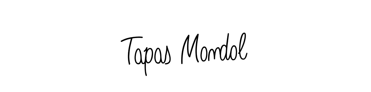 Use a signature maker to create a handwritten signature online. With this signature software, you can design (Angelique-Rose-font-FFP) your own signature for name Tapas Mondol. Tapas Mondol signature style 5 images and pictures png