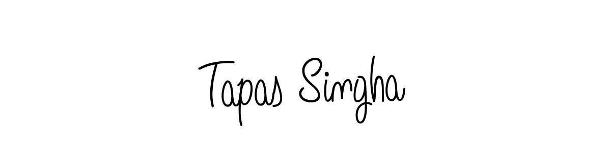 You should practise on your own different ways (Angelique-Rose-font-FFP) to write your name (Tapas Singha) in signature. don't let someone else do it for you. Tapas Singha signature style 5 images and pictures png