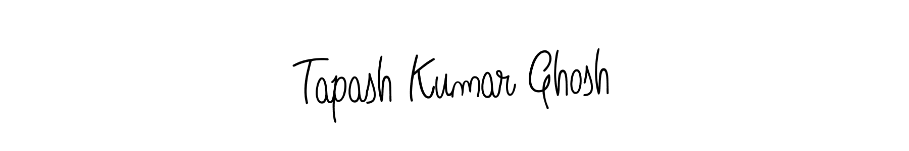 You should practise on your own different ways (Angelique-Rose-font-FFP) to write your name (Tapash Kumar Ghosh) in signature. don't let someone else do it for you. Tapash Kumar Ghosh signature style 5 images and pictures png