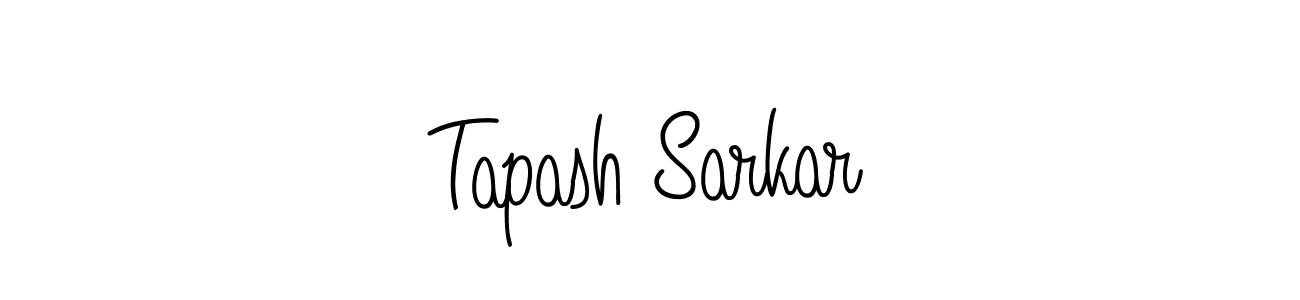 The best way (Angelique-Rose-font-FFP) to make a short signature is to pick only two or three words in your name. The name Tapash Sarkar include a total of six letters. For converting this name. Tapash Sarkar signature style 5 images and pictures png