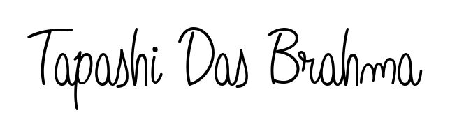 Master the art of signing with Tapashi Das Brahma written in fluent Angelique-Rose-font-FFP script. A great template to practice and refine your handwriting. Tapashi Das Brahma signature style 5 images and pictures png