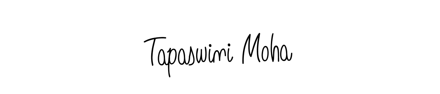 Make a beautiful signature design for name Tapaswini Moha. With this signature (Angelique-Rose-font-FFP) style, you can create a handwritten signature for free. Tapaswini Moha signature style 5 images and pictures png