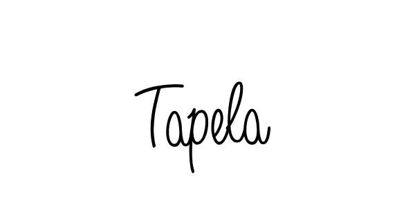 Create a beautiful signature design for name Tapela. With this signature (Angelique-Rose-font-FFP) fonts, you can make a handwritten signature for free. Tapela signature style 5 images and pictures png