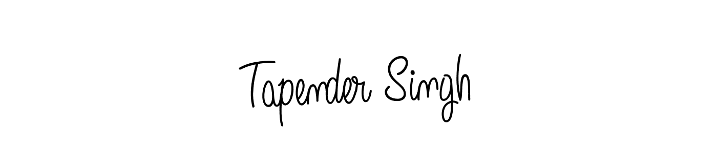 How to make Tapender Singh signature? Angelique-Rose-font-FFP is a professional autograph style. Create handwritten signature for Tapender Singh name. Tapender Singh signature style 5 images and pictures png