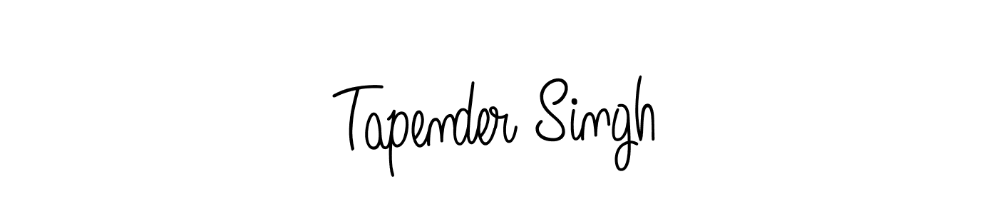 Create a beautiful signature design for name Tapender Singh. With this signature (Angelique-Rose-font-FFP) fonts, you can make a handwritten signature for free. Tapender Singh signature style 5 images and pictures png
