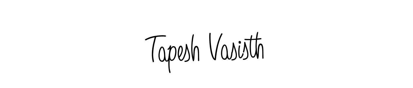 How to Draw Tapesh Vasisth signature style? Angelique-Rose-font-FFP is a latest design signature styles for name Tapesh Vasisth. Tapesh Vasisth signature style 5 images and pictures png