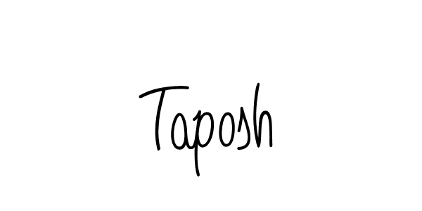 Create a beautiful signature design for name Taposh. With this signature (Angelique-Rose-font-FFP) fonts, you can make a handwritten signature for free. Taposh signature style 5 images and pictures png