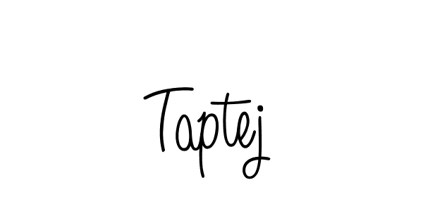 Use a signature maker to create a handwritten signature online. With this signature software, you can design (Angelique-Rose-font-FFP) your own signature for name Taptej. Taptej signature style 5 images and pictures png