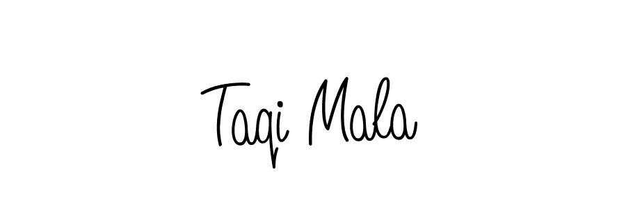 You should practise on your own different ways (Angelique-Rose-font-FFP) to write your name (Taqi Mala) in signature. don't let someone else do it for you. Taqi Mala signature style 5 images and pictures png