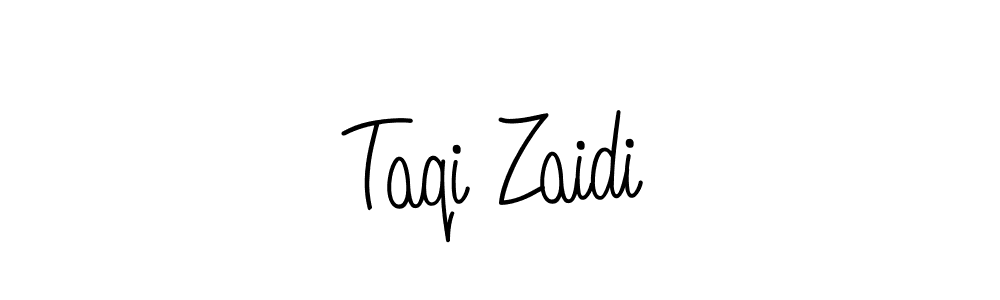 Design your own signature with our free online signature maker. With this signature software, you can create a handwritten (Angelique-Rose-font-FFP) signature for name Taqi Zaidi. Taqi Zaidi signature style 5 images and pictures png