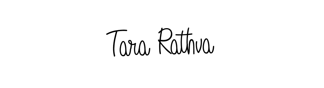 Make a beautiful signature design for name Tara Rathva. With this signature (Angelique-Rose-font-FFP) style, you can create a handwritten signature for free. Tara Rathva signature style 5 images and pictures png