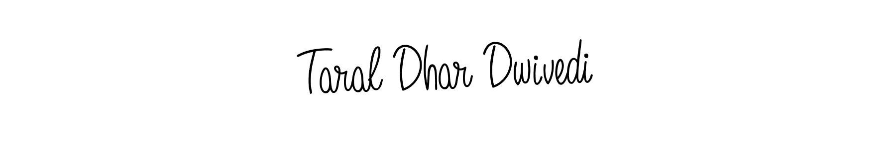 Make a beautiful signature design for name Taral Dhar Dwivedi. Use this online signature maker to create a handwritten signature for free. Taral Dhar Dwivedi signature style 5 images and pictures png