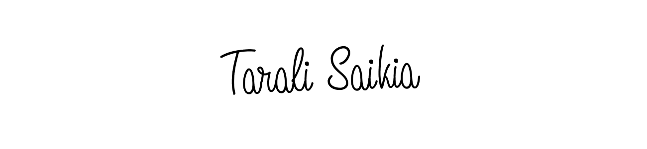Make a beautiful signature design for name Tarali Saikia. Use this online signature maker to create a handwritten signature for free. Tarali Saikia signature style 5 images and pictures png
