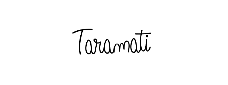 You should practise on your own different ways (Angelique-Rose-font-FFP) to write your name (Taramati) in signature. don't let someone else do it for you. Taramati signature style 5 images and pictures png