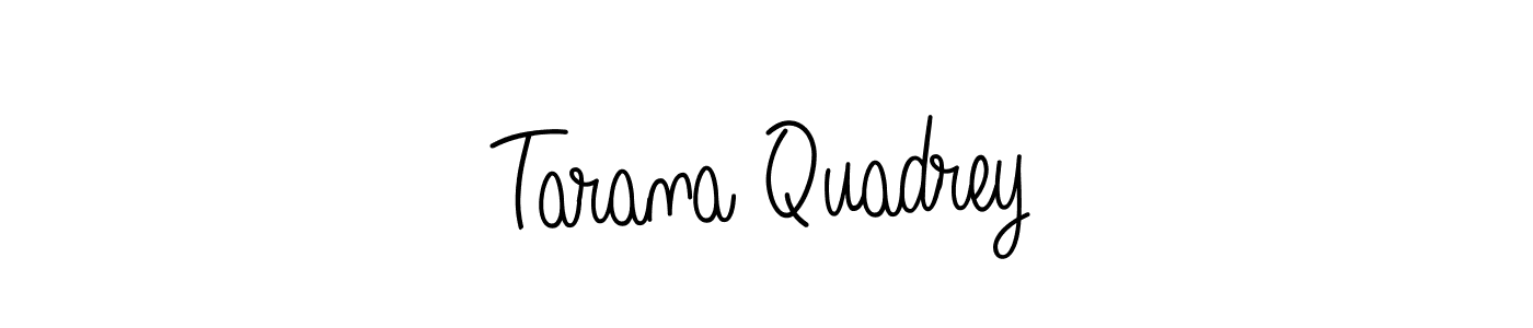 Check out images of Autograph of Tarana Quadrey name. Actor Tarana Quadrey Signature Style. Angelique-Rose-font-FFP is a professional sign style online. Tarana Quadrey signature style 5 images and pictures png