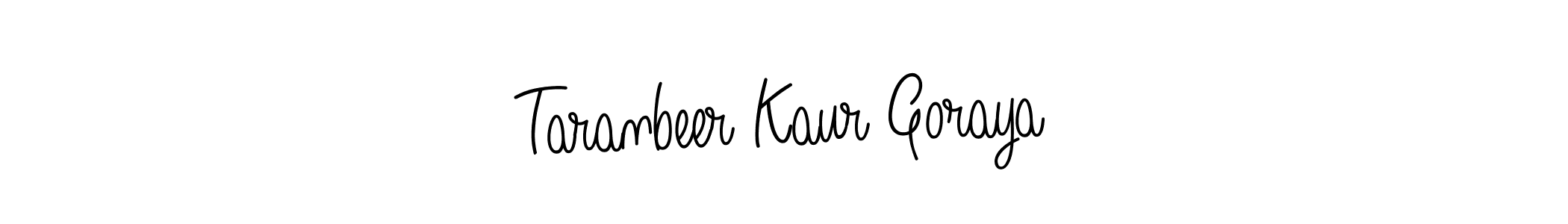 Check out images of Autograph of Taranbeer Kaur Goraya name. Actor Taranbeer Kaur Goraya Signature Style. Angelique-Rose-font-FFP is a professional sign style online. Taranbeer Kaur Goraya signature style 5 images and pictures png