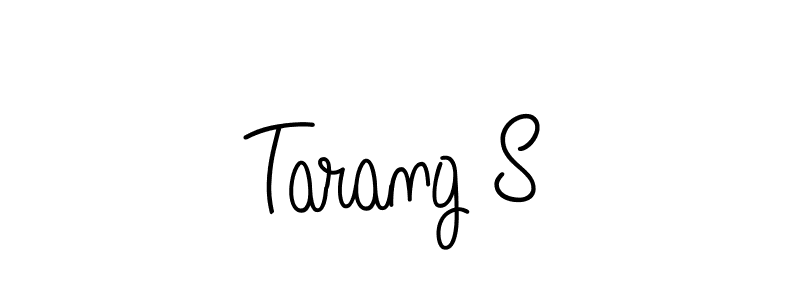 Use a signature maker to create a handwritten signature online. With this signature software, you can design (Angelique-Rose-font-FFP) your own signature for name Tarang S. Tarang S signature style 5 images and pictures png