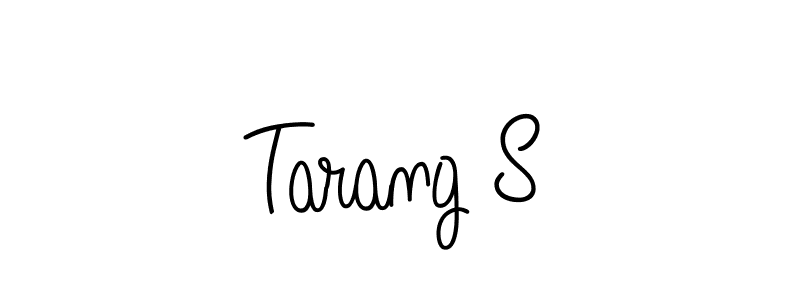 Make a beautiful signature design for name Tarang S. With this signature (Angelique-Rose-font-FFP) style, you can create a handwritten signature for free. Tarang S signature style 5 images and pictures png