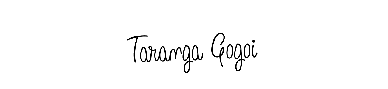 You should practise on your own different ways (Angelique-Rose-font-FFP) to write your name (Taranga Gogoi) in signature. don't let someone else do it for you. Taranga Gogoi signature style 5 images and pictures png