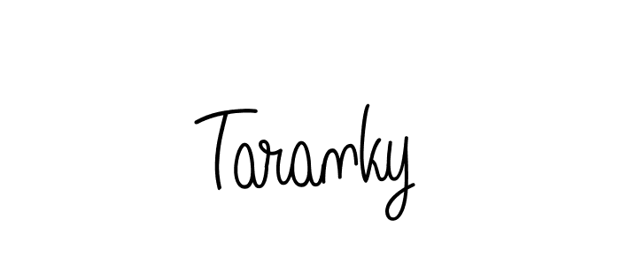 Taranky stylish signature style. Best Handwritten Sign (Angelique-Rose-font-FFP) for my name. Handwritten Signature Collection Ideas for my name Taranky. Taranky signature style 5 images and pictures png