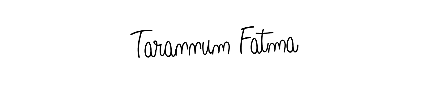 It looks lik you need a new signature style for name Tarannum Fatma. Design unique handwritten (Angelique-Rose-font-FFP) signature with our free signature maker in just a few clicks. Tarannum Fatma signature style 5 images and pictures png