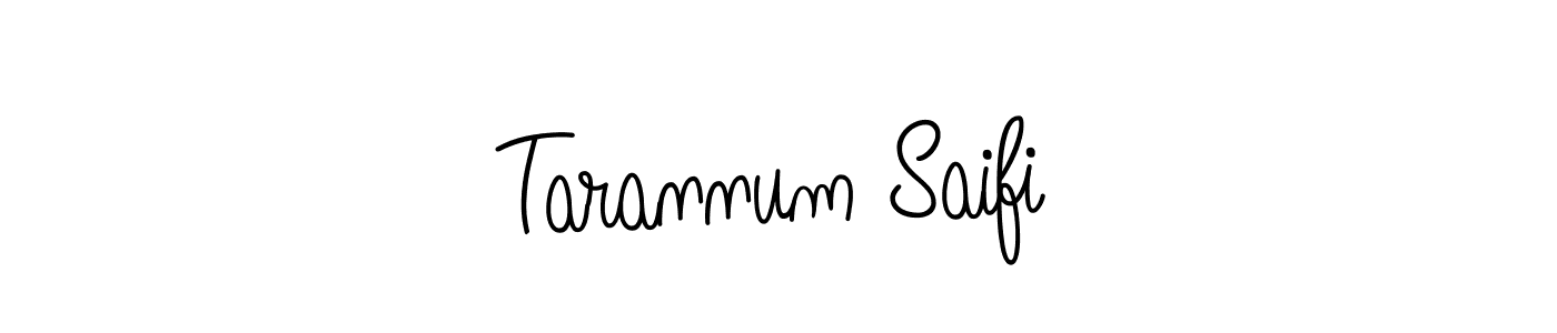 Make a beautiful signature design for name Tarannum Saifi. Use this online signature maker to create a handwritten signature for free. Tarannum Saifi signature style 5 images and pictures png