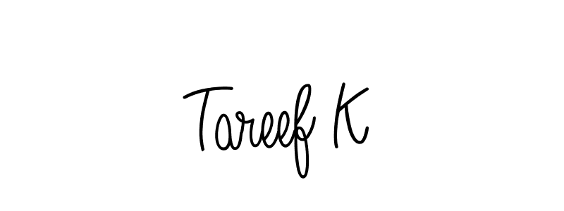 Make a beautiful signature design for name Tareef K. Use this online signature maker to create a handwritten signature for free. Tareef K signature style 5 images and pictures png